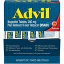 Advil Ibuprofen, 200mg, 50 Paket dari 2 tablet berlapis (Paket 2)