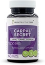 Rahasia Suku - Carpal Secret, Carpal Tunnel Dukungan, Herbal Suplemen Blend (60 Kapsul)