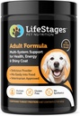 Tahap 2: Multivitamin Dewasa Formula untuk Anjing 124; All-inone Dukungan dari Wheight Management, Kesehatan Digetical, Hip & Joint Pain, Stress & Anxiety & more, All Natural - Vet Approved