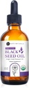 Kate Amoranic Black Seed Oil (4oz, Virgin, Cold Pressed, Non- GMO) Liquid Nigella Sativa untuk Hamilune Dupport & Divalry. Minyak Cumin Benih Hitam murni untuk Rambut dan Kulit