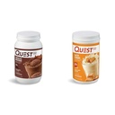 Chocolate Milkshake Powder Cokelat Quest, 22g Protein, 1g Sugar, Low Carb, Gluten Free, 3 Pound, 43 Pelayan & Salted Caramel Protein Poader; 26g Protein; 1g Sugar; Low Carb; Gluten Free