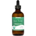 Herb Lore Iron Tonic - Obat Penyakitan Besi Organik untuk Anak-Anak & Perempuan - Bayi, Anak-Anak & Mainan Friend- Tanaman Berbasis, Vegan, Lembut, Non Constipating Herbal Tincture (4 flfoz)
