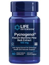 Ekstensi Hidup Pycnogenol - French Maritim Pine Bark Extract - Secara ilmiah Dipelajari Penuaan Kesehatan & Vascular - Non-GMO, Gluten- Free, Vegetarian - 60 Capsules