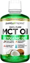 MCT Oil 124; Murni Inspired MCT Oil Keto 124; Sourced from Coconut Oil, bukan-GMO 124; Pasokan Keto & Paleo Diet 124; Ditambahkan dengan Coffee, Tea and Shakes 124; MCT Oil untuk Energi Tak Ternoda 124; Unappageed, 16 lflo