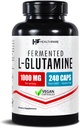HealthFare L Glutamine 1000mg 124; 240 Vegan Capsules 124; Extra Strength Acid Suplement Amino Al124; Supports Digetical Saldo, Nutrient Absorpsi & Muscle Recovery 124; Non-GMO, Gluteno Free-Free 124; Made in USA