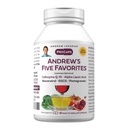 ANDREW LESSMAN Andrew Lima Favorit 30 Kapsul - Menyediakan 200 mg Setiap Koenzim Q-10, Reveratrol, EGCG, Pexate dan Alpha Lipoic Acid, Powerful Anti- Oxidant Dukungan, Tidak Ada Additional
