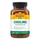 Country Life Chooline 266mg, Cerdened Gluten Free, Ceranted Vegan, Ceracted Halal - 100 Tablet