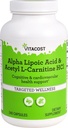 Vitacost Alpha Lipoic Acid & Acetyl L- Carnitine HCI -- 700 mg - 240 Capsules