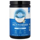MCT Organik Nutiva Powder with Prebiotic Acacia Fiber, Vanilla, 10.6 Oz, USDA Organic, Non-GMO, Non-BPA, Vegan, Gluten- Free, Keto & Paleo, Instant Beverage atau Boost to Coffee & Smoothies