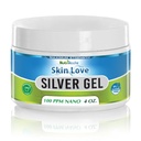 Nutrinoche Nano Silver Gel - Advanced Colloidal Silver Skin Cream - Wound Care & First Aid Geel Sootite Topic Olaye for Burns, Razor Burn and Sunburn Irrantions - Unscented 4 Oz Jar