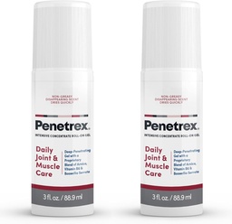 Penetrex Joint & Muscle Therapy - Soothing Gel for Back, Neck, Hands, Feet - Premium Whole Body Rub with Arnica, Vitamin B6 & MSM - 3oz Roll On Gel (2-Pack)