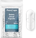 PureCaps USA - Kosong Guatin Kapsules Ukuran 2 = 124; 1.000 Pills Joined = -