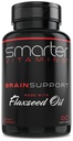 Smarter Brain Dukung Tambahan Nootropic, Dibuat dengan GPC, L- Tyrosine & Acetyl L- Carnitine ALCAR, Flaxseed Oil, ALA DHA, 60 Pil Energi Softgel