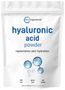 Mikro Ingredians Hyaluronic Acid Serum Powder, 100 Grams 14; Low Molecular Weight, Kosmetik Tingkat 124; Skin Hidration dan MoiIve Supports 124; Vegan, Water Soluble (Dalam 2 Jam)
