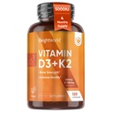 WeightWorld Vegan Vitamin D3 K2- 120 Capsules - 5000 IU D3 & K2 120mcg for Bone Power & Imune Health - K2 D3 Vitamin Support - Based Cholecalferol from Wildweised Lichen
