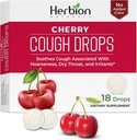 Henerial Cough Cough, Dietary Supplement, Soothes Cough, for Dewata and Children Over 6 Years, No Articial Flavor, No Added Color (18 Count (Paket 1), Cherry)