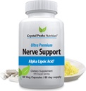 Suplemen Dukungan Nerve - Vitamin Alam dengan 650mg non-GMO ALA Alpha Lipoic Acid - Premium Nerve Supplemen Dukungan - Tangan & Feet