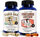 Penanaman Lactation Lactures Milk Legeniry Liquid Gold + Sunflower untuk Suplemen Suplai Susu dan untuk Pengaruh Susu Tersumbat - Suplemen Pemanikan Payudara untuk Susu Flow dan Boost Milk Produksi