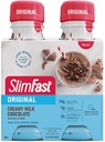 SlimFast Meal Replacement Shake, Creamy Milk Chocolate, 10g of Ready to Drink Protein for Weight Loss, 11 Fl. Oz Bottle, 4 Count (Packing May Vary)