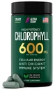 Chlorofil Capsules 600 mg - Pil Chlorofil Alam untuk Perempuan & Pria - Sangat Bio Tersedia Chlorofil untuk Energi, Imunitas, Skin + Deodoran Internal