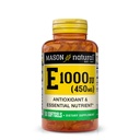 MASON NATURAL Vitamin E 450 mg (1,000 IU) - Antioksidan Essigant Nuttrient, Healleous Immune System, Skin and Eyes, Whole Body Supplement, 50 Softgels