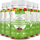 Creatine Monohydrate Gummies - Pre- Workout Complex Creatine for Women, Enhanced Muscle Strength, Boost Focus and Endurance, Muscle Builder 400 Count