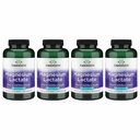Swanson Magnesium Lactate - Mineral Suplemen Memproyeksikan Muscle and Bone Health Support - Lactoe- Free Lactate Mineral Form (120 Capsules, 84mg Masing-masing) 4 Pack
