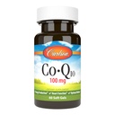 Carlson - Co-Q10, 100 mg, Produksi Energi & Fungsi Jantung, 60 Softgels