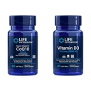 Ekstensi Hidup Super Ubiquinol CoQ10 dengan dukungan Enhanced Mitokondria & Vitamin D3 125 mcg (5000 IU), Bone Health