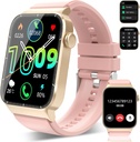 Smart Watch for Men Women (Answer / Make Calls), 1.85 "HD Smartwatch, Fitness Watch with 112 Sports Modes, Heart Rate Sleep Monitor / Step Counter, IP68 Waterproal Fitness Tracker for Android, Deep Pink