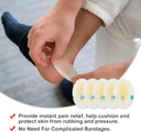 Blister Cushions (15PCS) Gel Hydrocolloid Bandages for Fingers, Toes, Heels - Dagang Penahan Blister tahan air, Ultra- Tin Adhesive