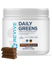 Revive MD Harian Green Powder Superfood (Chocolate) - Supergreens Powder untuk Mendukung Tingkat Energi - Green Juice Yang Meningkatkan Penginapan Fiber - Pendukung Makanan Terkonsumsi dan Gut Kesehatan