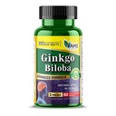 Amerika Medic & Science Ginkgo Biloba 60mg (60 Softgels) Alu4; Brain Booster Suplement for Men and Women 126; Mind Enhancer with Herbal Leaf Extract