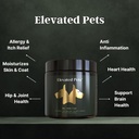 Ultra- Heally Omega 3 Oil Treats w / MSM, Glucosamin, Chondroitin, EPA / DHA for Dogs: mengangkat Pets Fish Oil, Turmeric & Joint Supplemen + Allergy Chews - Ultimate Dog Vitamin Suplemen
