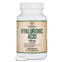 Suplemen Acid Hyaluronic - 180 Capsules (Enhances Effects of Hyaluronic Serum for Face) 200mg Per Serving for Skin and Face Aging Support (Acido Hialuronico) Gluten Free by Double Wood