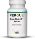 PERQUE Liva Guard Forte 120 Softgeels - Herbal & Antioksidant Formula Liver Fungsi & Detox - Dukung Kesehatan Metabolic & Cellular - Non-GMO, Gluten- Free, Vegetarian Formula - 120 Count