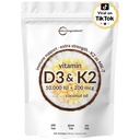 Micro Ingrediens Vitamin D3 10.000 IU + K2 MK-7 200 mcg, 300 Softgels dengan Virgin Coconut Oil 124; 2 -1 Vitamin D & K Kompleks 124; Extra Kekuatan, Mudah ditelan, Non-GMO, Gluten Bebas