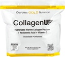 California Gold Nutrition CollagenUP ®, Kolagen Marinir Hydrolyzed Peptides dengan Acid Hyaluronic dan Vitamin C, Unflafeted, 2.2 lb (1 kg)