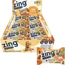 Zing Peanut Butter Chocolate Chips Vegan Protein Bars, Gluten Free 100 Calorie Mini Bars, Dairy Free Nuttraction Bar dengan Tanaman Based Protein, Kosher, Soy, No Sugar Alcohols - 18 jumlah