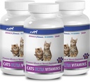 antioksidan untuk Kucing - Ultra Vitamin untuk Kucing - Minever sehat dan Vitamin Formula - Chews - Kalsium untuk Kucing - 3 Botol (270 Treats)