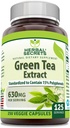 Herbal Secrets Green Tea Extract 630 Mg Per Serving 124; Veggie Capsule Suplement (1 Pack, 250 Count)