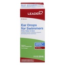 Leader Ear Drops for Swimmers, Dries Water in Ears, Isopropyl Alkohol 95%, All Ages, Banding to Swim- Ear, 1 fl oz