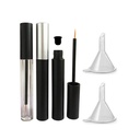 3 Pieces 5ml Kosong Eyeliner Tubes Refilable Eyelash Growth Liquid Bottle Plastic Eyeliner Vials dengan Brush Eyelash Perkembangan Minyak Mascara untuk Kosmetik Datang dengan 2 Mini Palstic Funnels