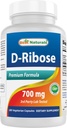 D-Ribose 700mg 180 Vcaps - Produksi Energi ATP Alam - Diproduksi dalam Amerika Serikat berbasis GMP Disertifikasi Fasilitas dan Partai Ketiga Diuji untuk kemurnian. Dijamin!!