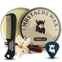 Pemotongan Kumis Viking Wax & Comb Kit - 2 oz, Vanila - Kumis Lengkap Berkembang untuk Pria - Stronghold Styling & Wax Strong - Pocket- Sized Precision & Styling Comb
