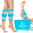 Vive Calf & Shin Ice Pack Lipat (Pair) - Ekstra Kekuatan Terapi Panas & Dingin untuk Shin Splints & Leg Pain - Adjustable Compression Straps untuk Tetap di Place - Fleksible Ketika Frozen dengan 30 + Menit Dingin