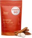 NeuroGum Energy & Focus Mints (90 Count Bag, Cinnamon): 124g Natural Caffeine + L-Theanine + Vitamin B12 & B6: Sugar Free Nootropic Cognitive Brain Performance Supplemen