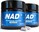 Tambahan NAD - NAD Nicotinamide Riboside Resveratrol, Lipomal NAD + Tambahan 100mg untuk Perempuan & Pria - Penuaan Sehat, Otak dan Energi Sel, Gluten- 160 Katup Bebas