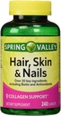 Spring Valley - Rambut, Skin & Nails, Biotin- Collagen - Gelatin, 240 Caplets