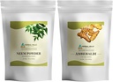 Neem Leaf Powder dan Amvenldi Turmeric Powder 16 Oz Pack dari 2 Combo